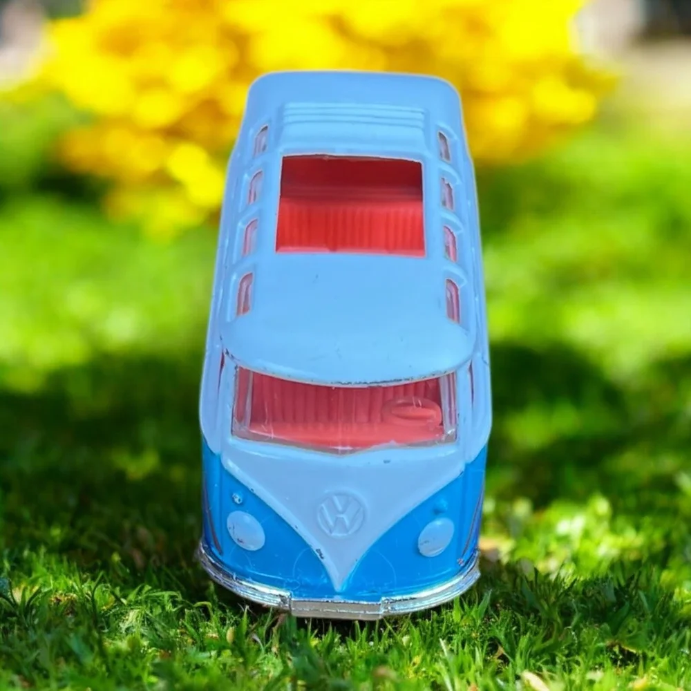 1998 Matchbox VW Transporter Volkswagen‎ 1:58 Blue & White Bus Diecast